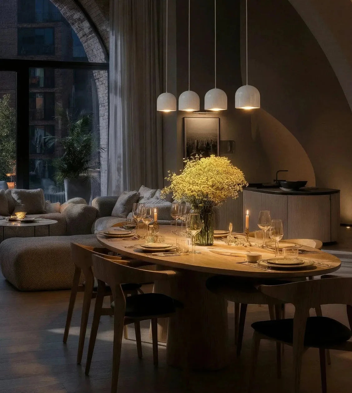 Gaia Flowing LED Pendant Light