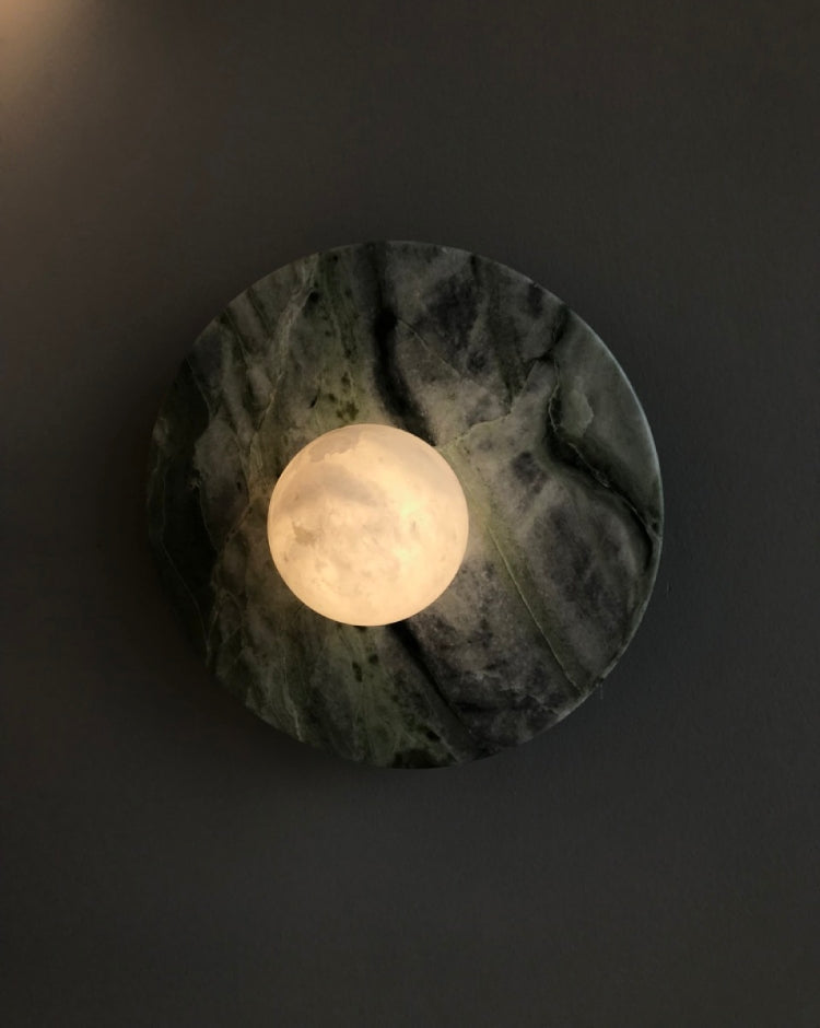 Spanish Marble Disc Wall Lamp