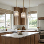 Vireo Ribbed Glass Farmhouse Pendant Light