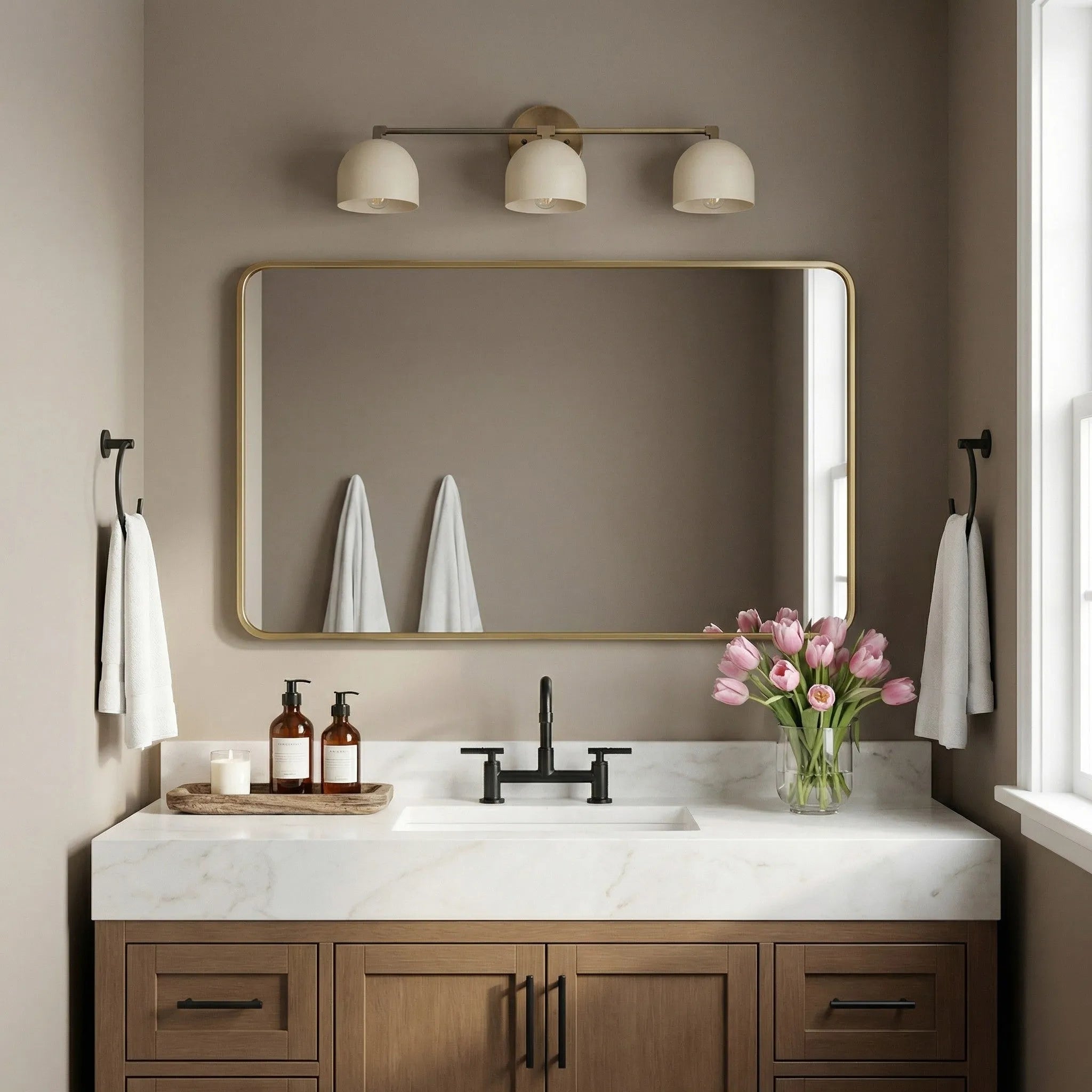 Nordic Deep Dome Vanity Wall Sconce