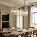 Vireo Ribbed Glass Farmhouse Pendant Light