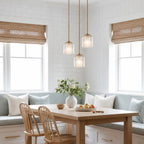 Vireo Ribbed Glass Farmhouse Pendant Light