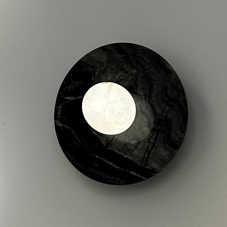Spanish Marble Disc Wall Lamp