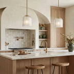 Vireo Ribbed Glass Farmhouse Pendant Light