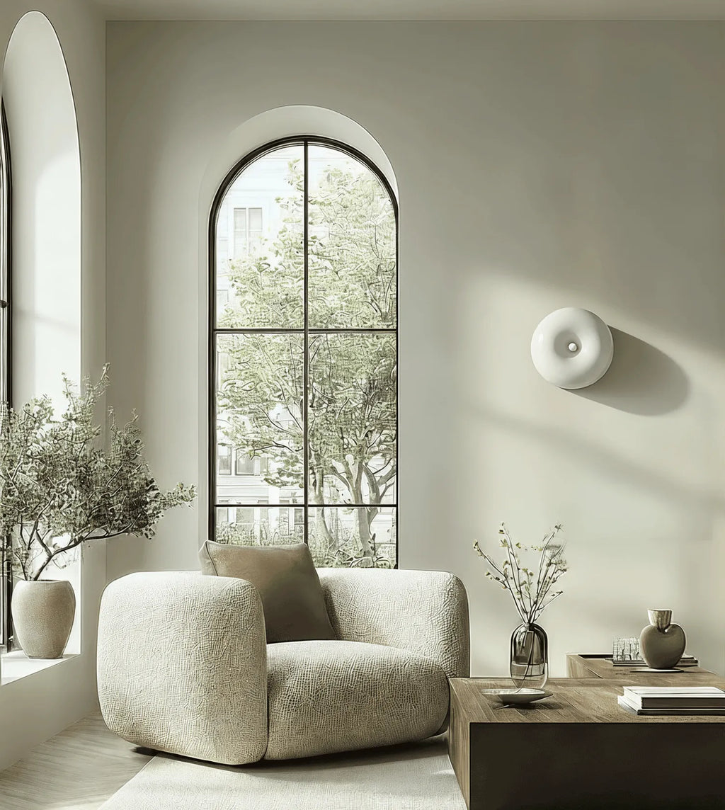 Amio Sculpted Glass LED Wall Light