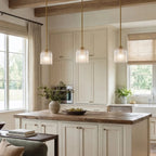 Vireo Ribbed Glass Farmhouse Pendant Light