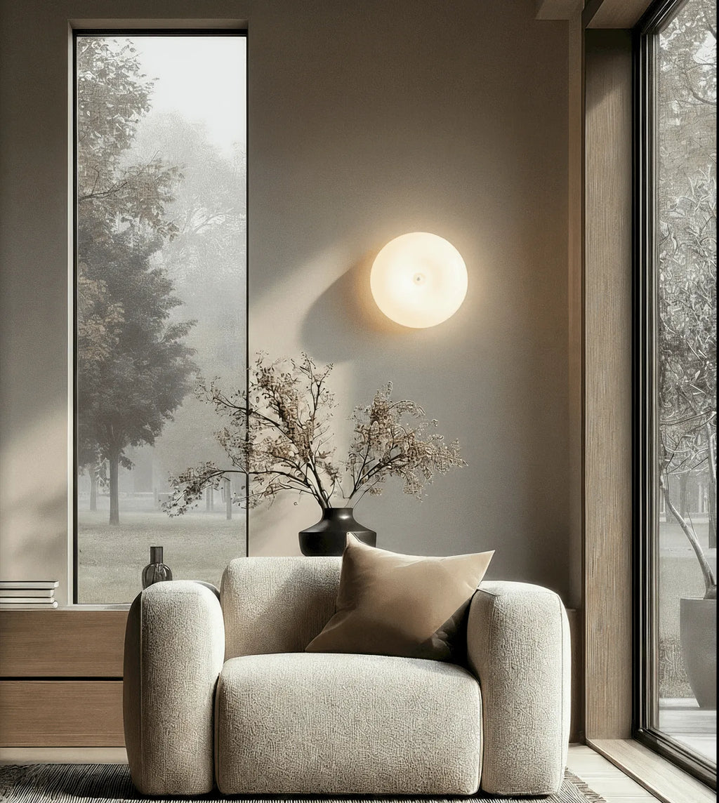 Amio Sculpted Glass LED Wall Light