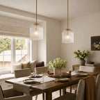 Vireo Ribbed Glass Farmhouse Pendant Light