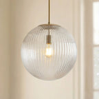 Vireo Ribbed Glass Farmhouse Pendant Light