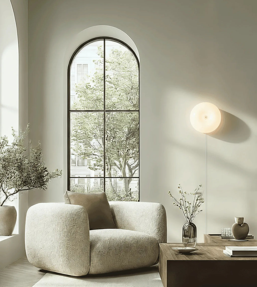 Amio Sculpted Glass LED Wall Light