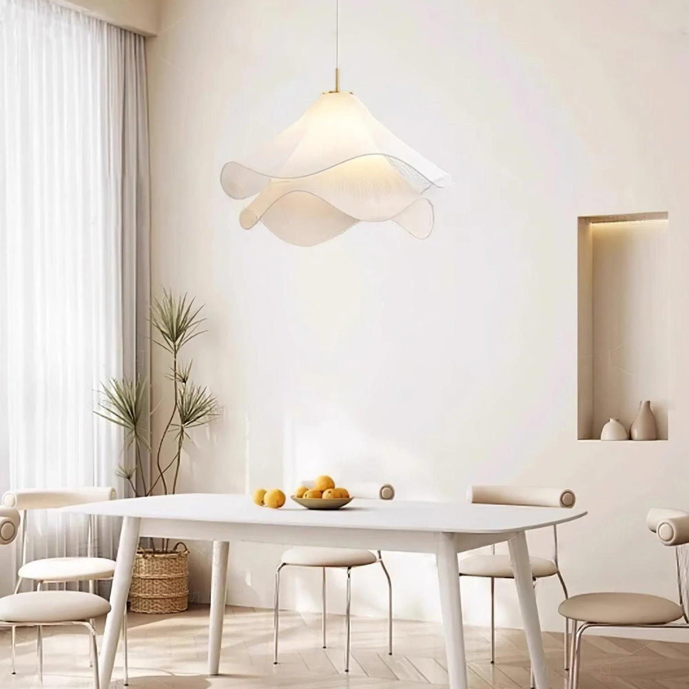 Japandi Fabric Pendant Light