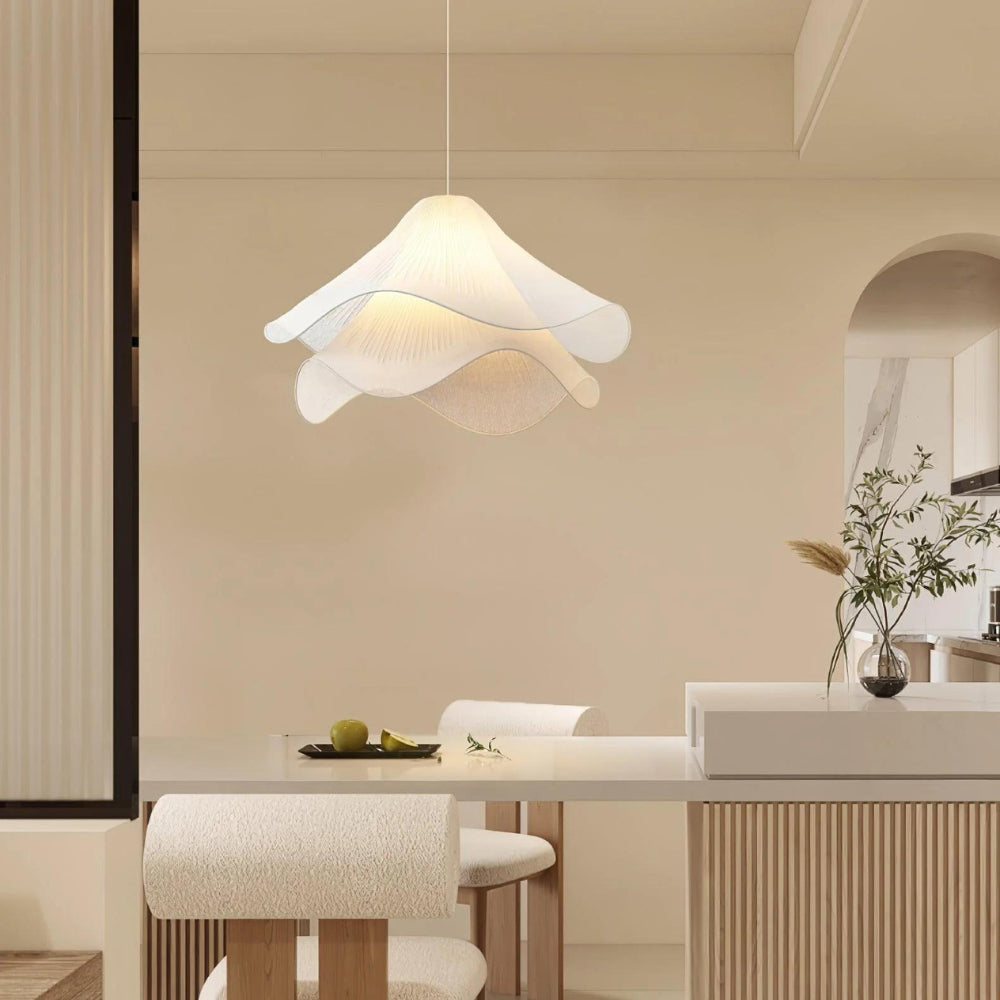 Japandi Fabric Pendant Light
