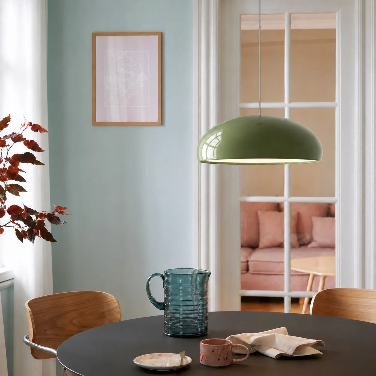 Nordic Colourful Bowl Pendant Light