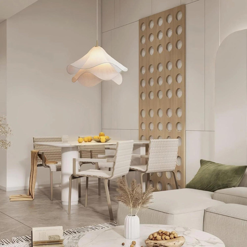 Japandi Fabric Pendant Light