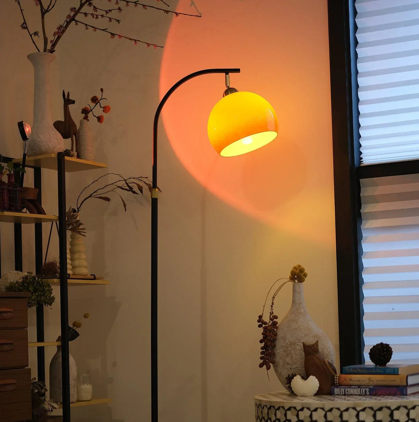 Arc Glass Floor Lamp