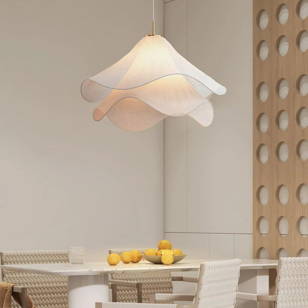 Japandi Fabric Pendant Light