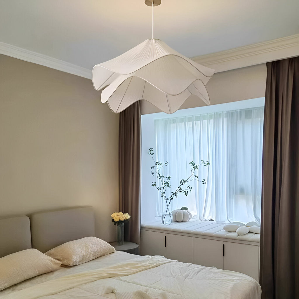 Japandi Fabric Pendant Light