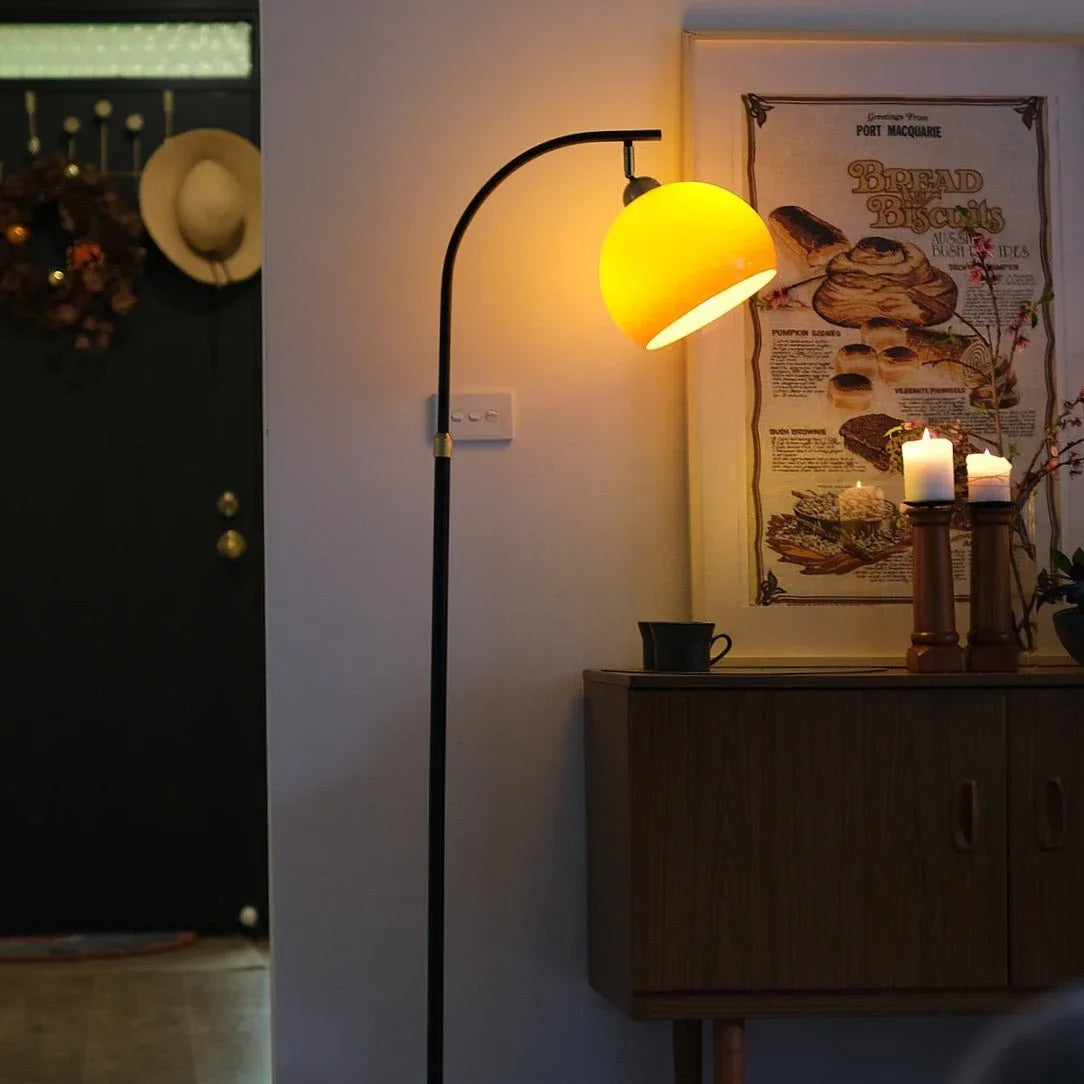 Arc Glass Floor Lamp
