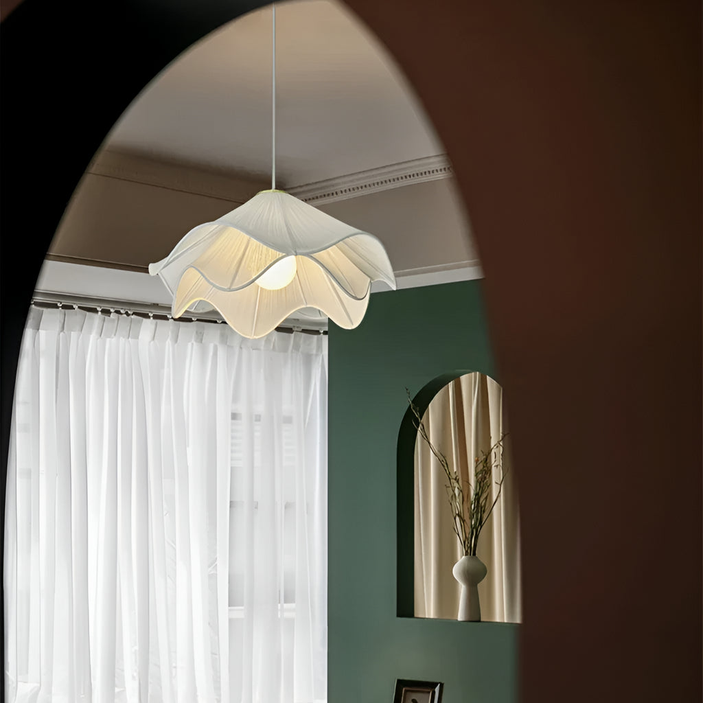 Japandi Fabric Pendant Light