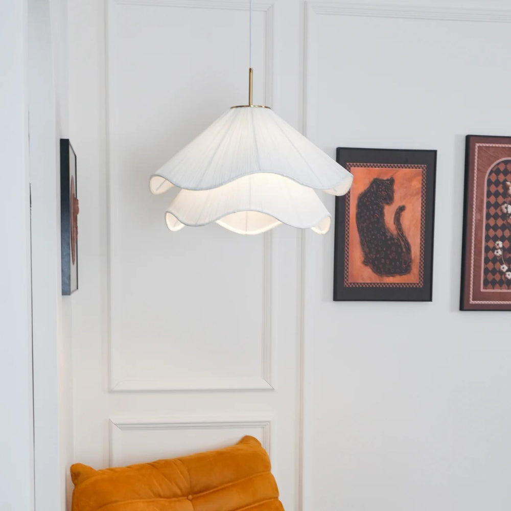 Japandi Fabric Pendant Light
