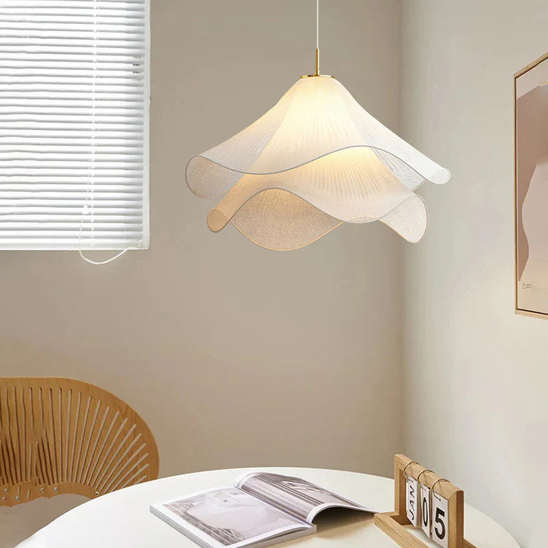 Japandi Fabric Pendant Light