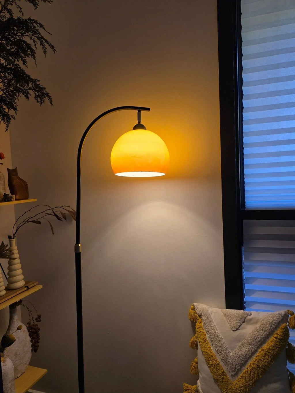 Arc Glass Floor Lamp