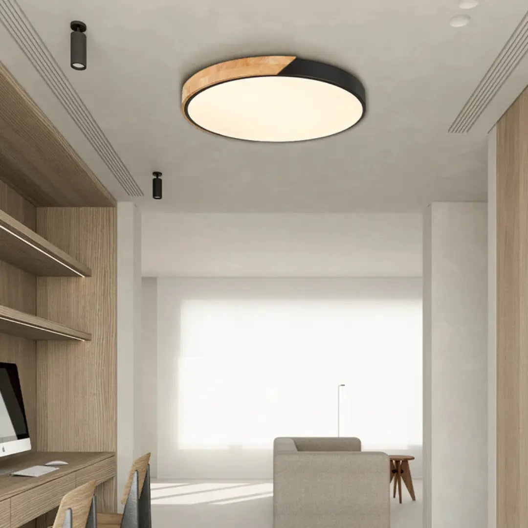 Scandinavian Wooden LED Ceiling Light