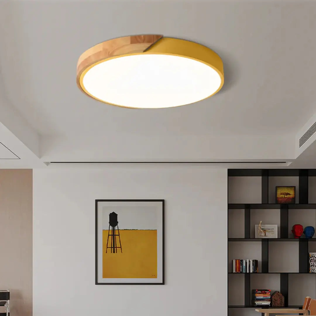 Scandinavian Wooden LED Ceiling Light