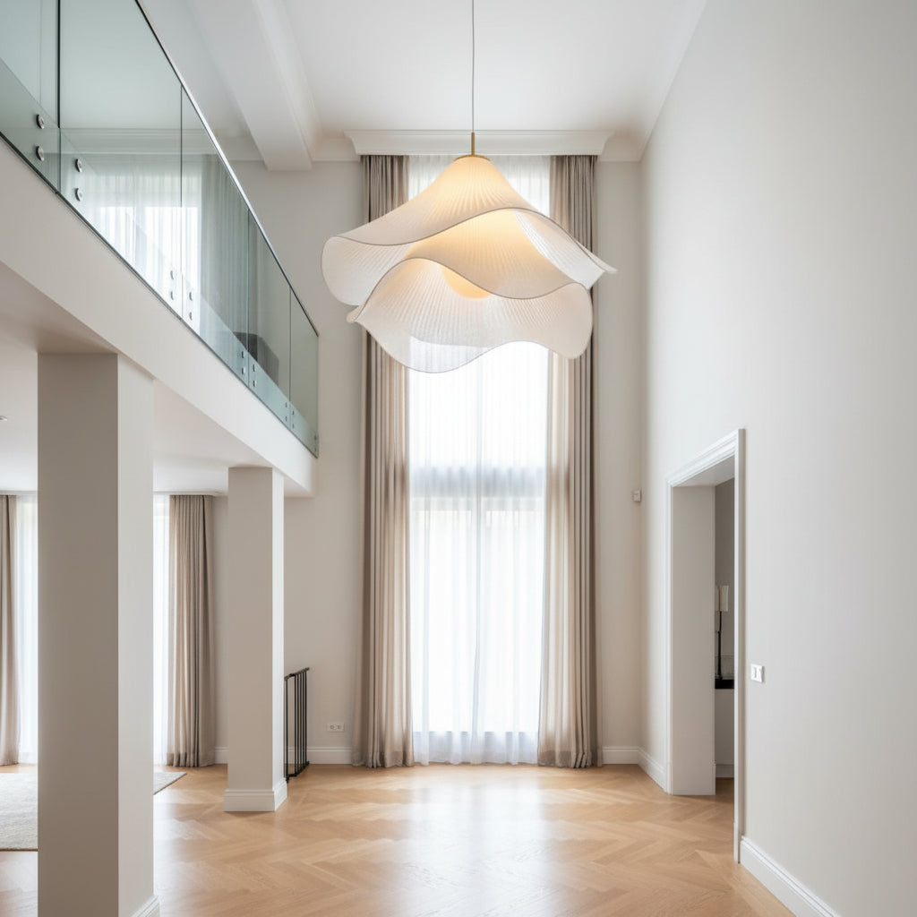 Japandi Fabric Pendant Light