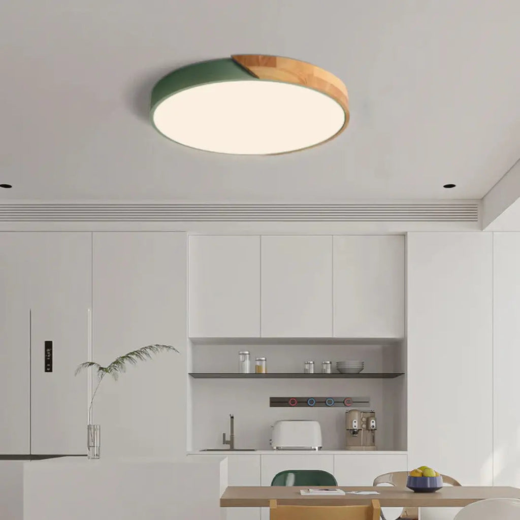 Scandinavian Wooden LED Ceiling Light
