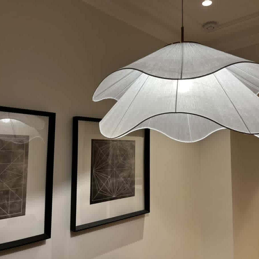 Japandi Fabric Pendant Light
