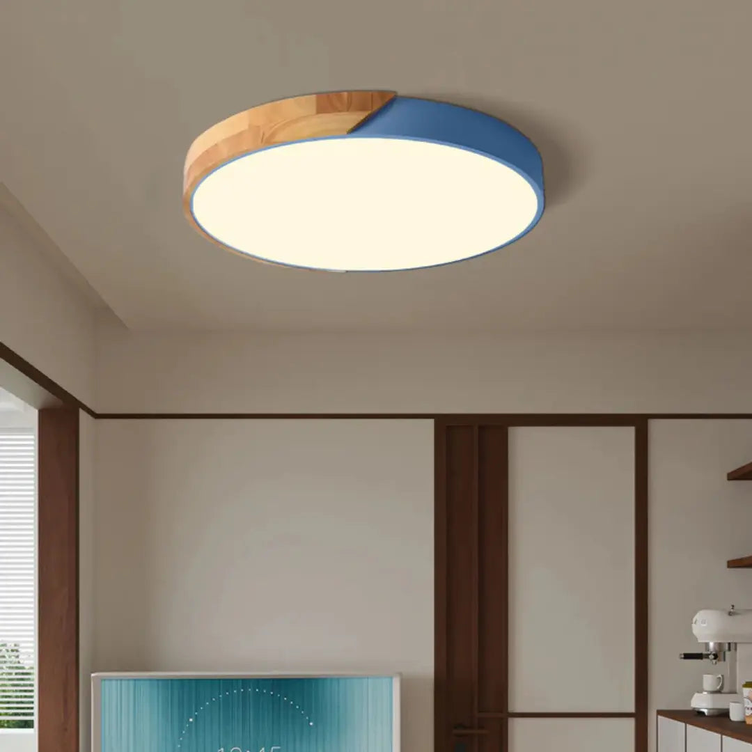 Scandinavian Wooden LED Ceiling Light
