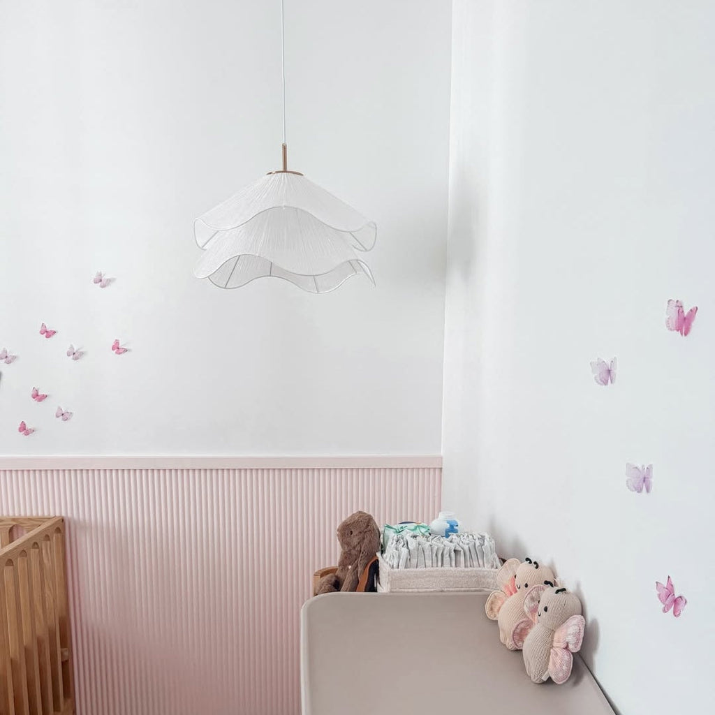 Japandi Fabric Pendant Light