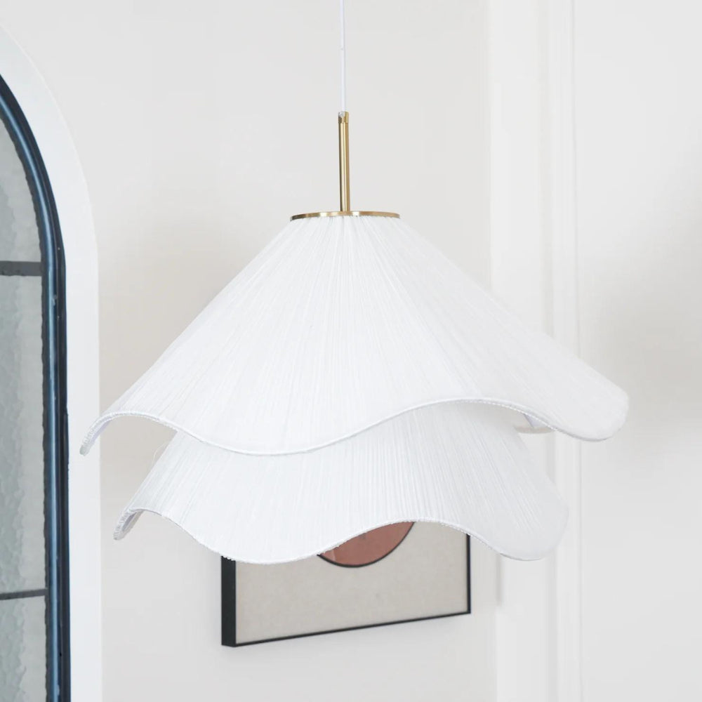 Japandi Fabric Pendant Light