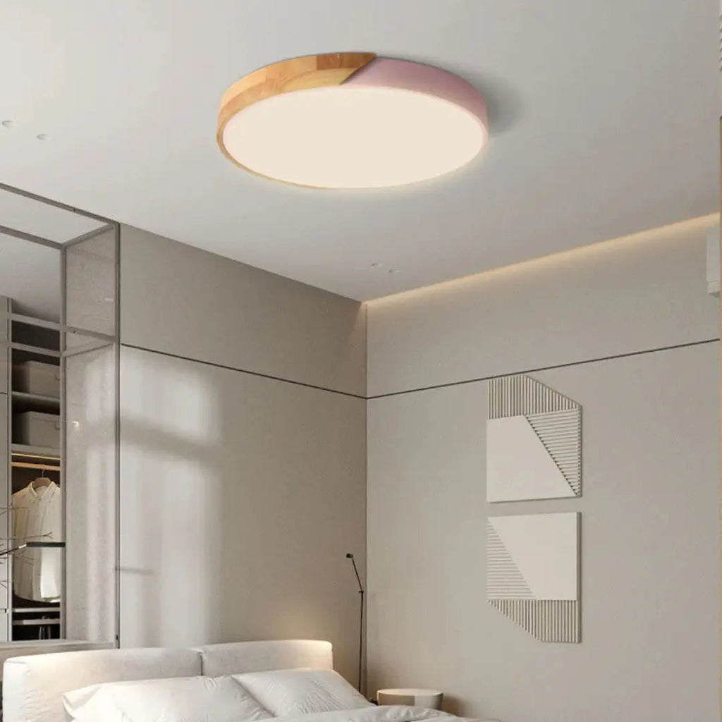 Scandinavian Wooden LED Ceiling Light