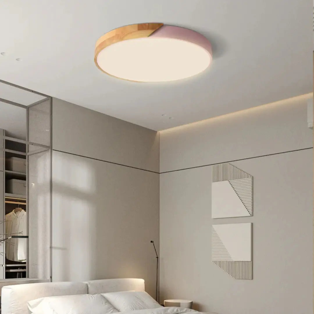 Scandinavian Wooden LED Ceiling Light