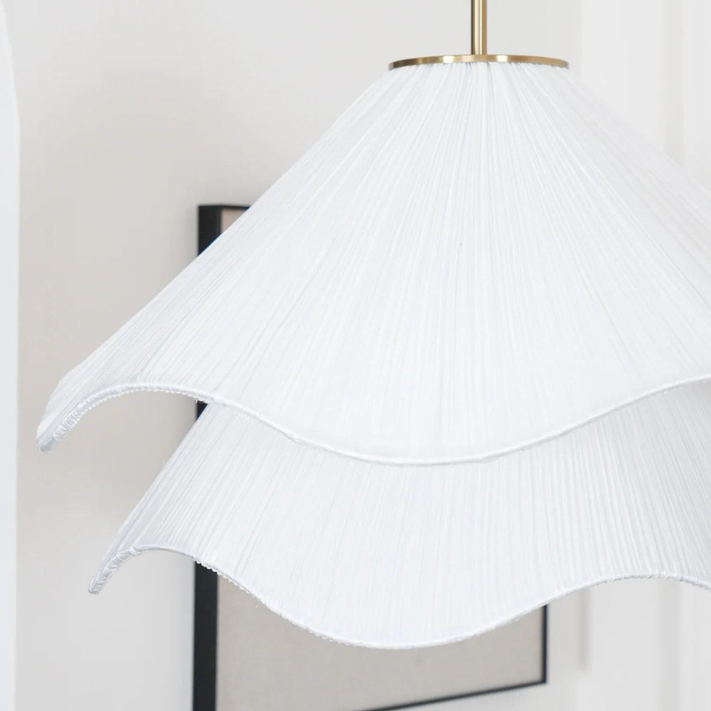 Japandi Fabric Pendant Light