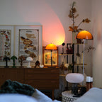 Double Shade Mushroom Table Lamp