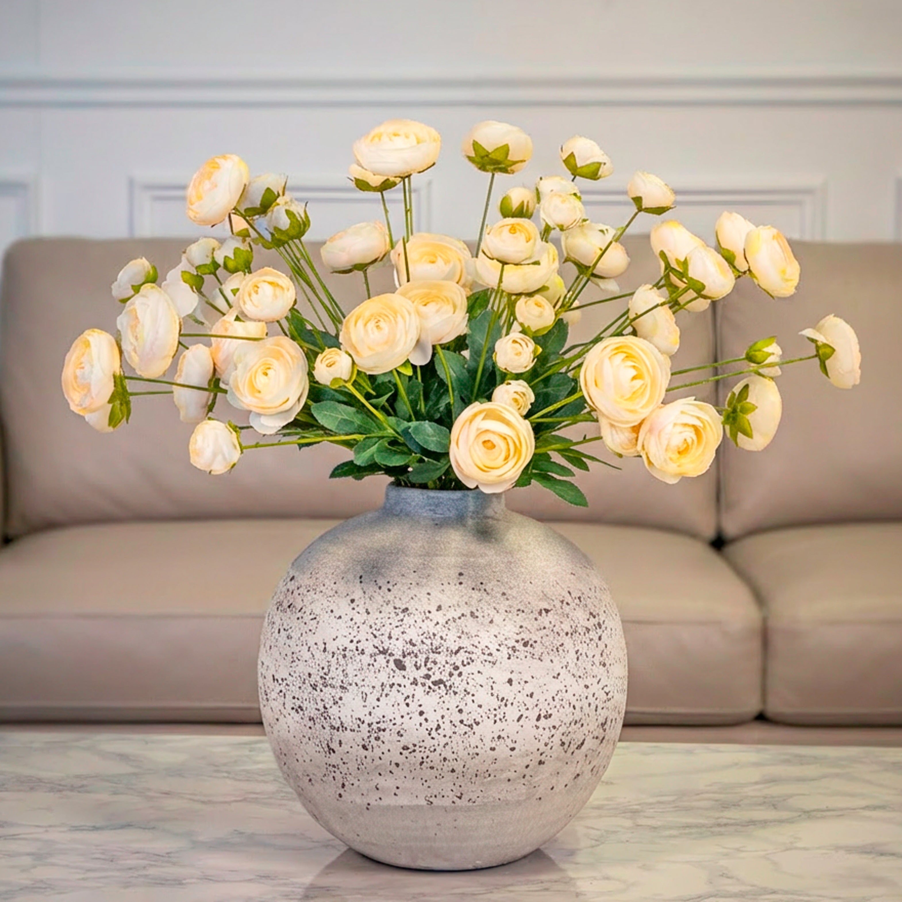 Tiber Stone Ceramic Vase