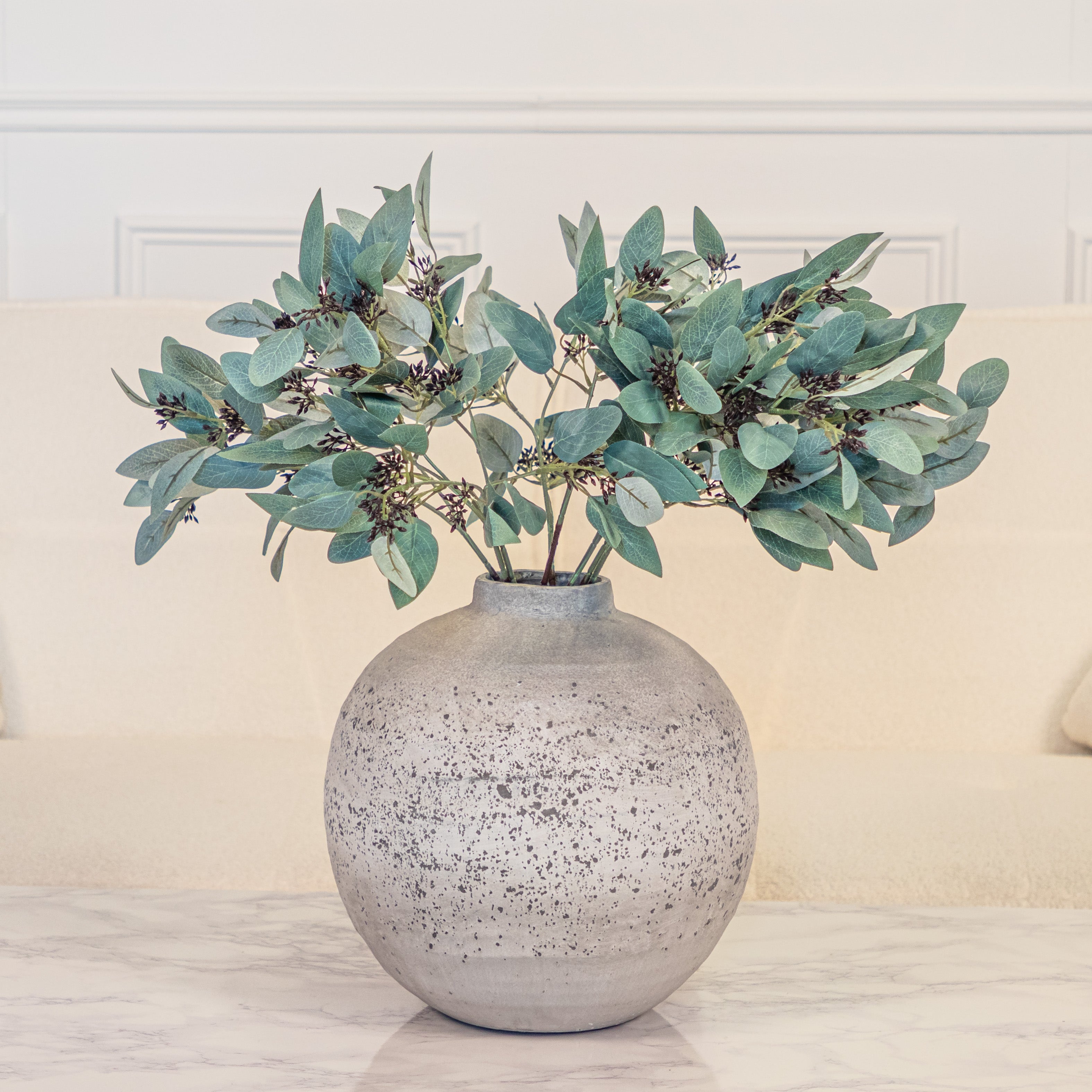 Tiber Stone Ceramic Vase
