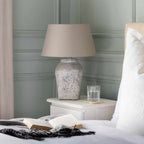 Rustic Distressed Stone Table Lamp