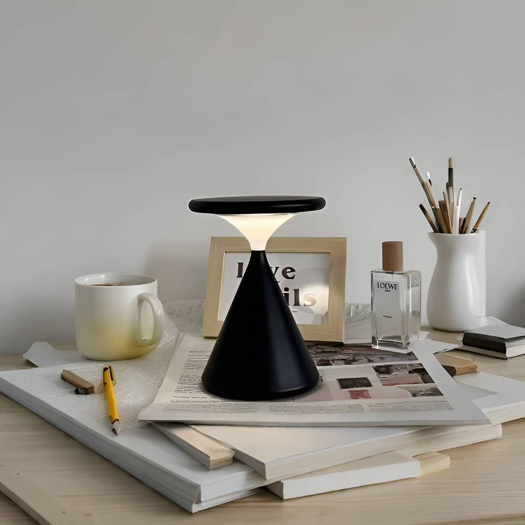 Modern Conical Small Touch Dimmable Table Lamp