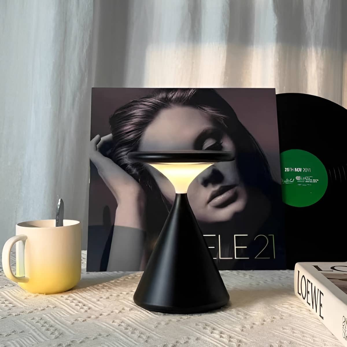 Modern Conical Small Touch Dimmable Table Lamp