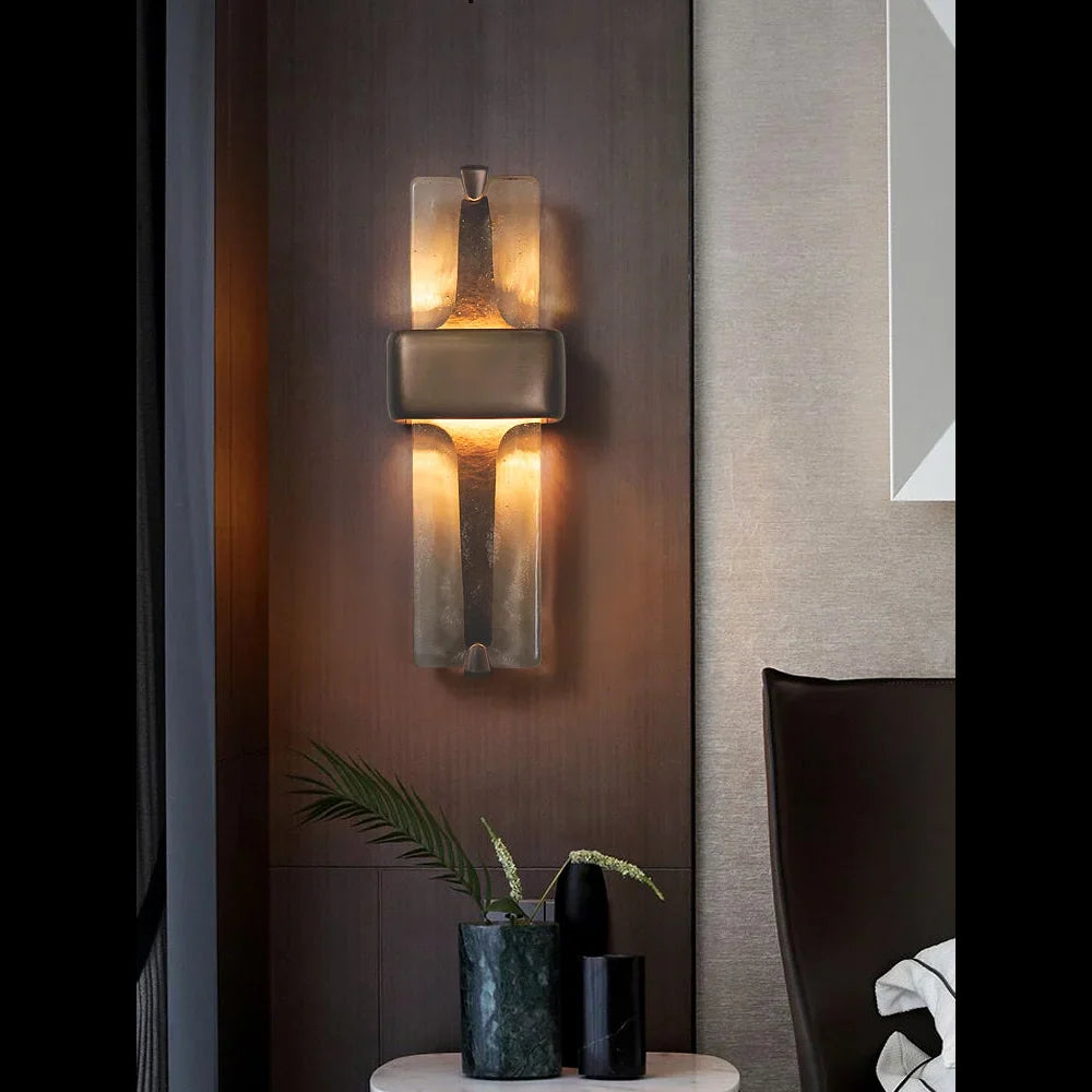 Crystal Copper Wall Sconce
