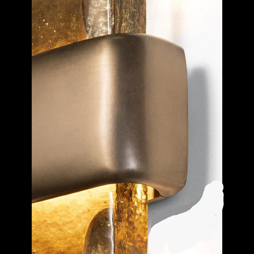 Crystal Copper Wall Sconce