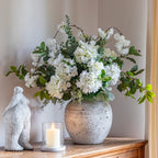 Large Distressed Stone Vase