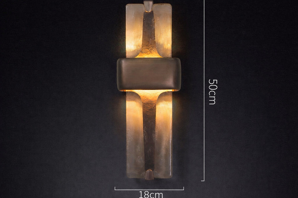 Crystal Copper Wall Sconce