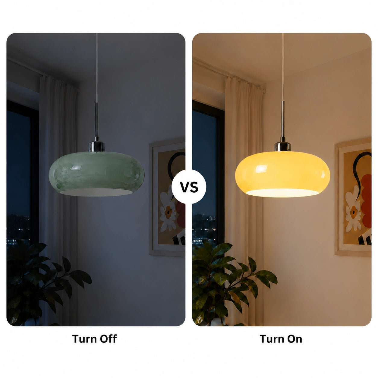 Bauhaus Glass Pendant Light