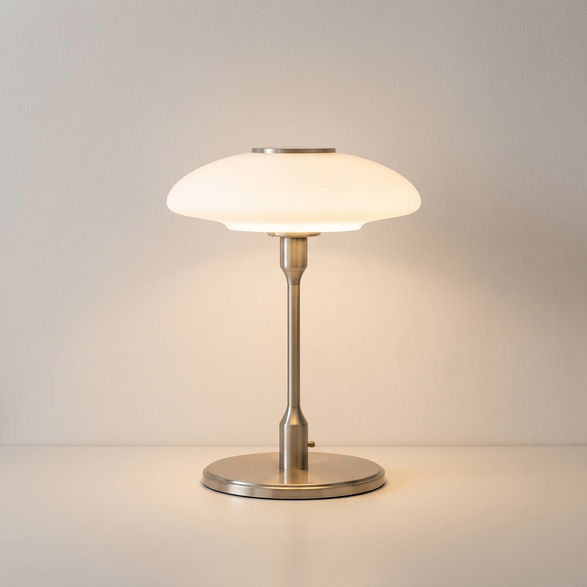 Swedish Designer Glass Table Lamp