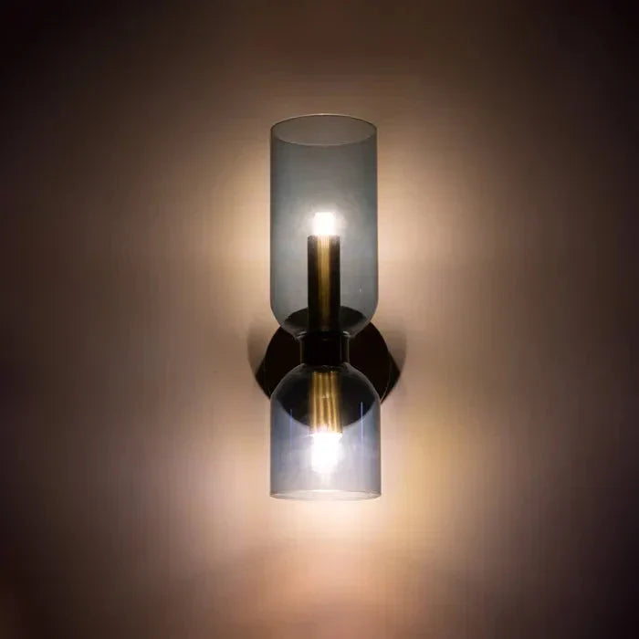 Double Glass Wall Light